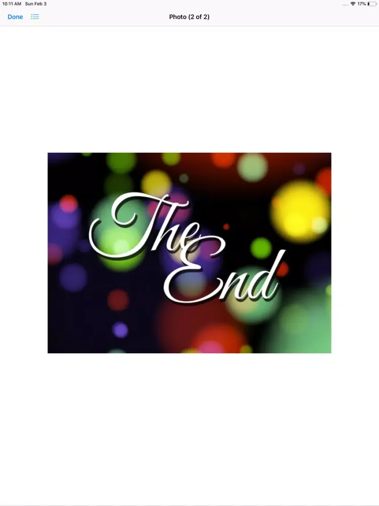 The End Stickers iPad  Screenshots