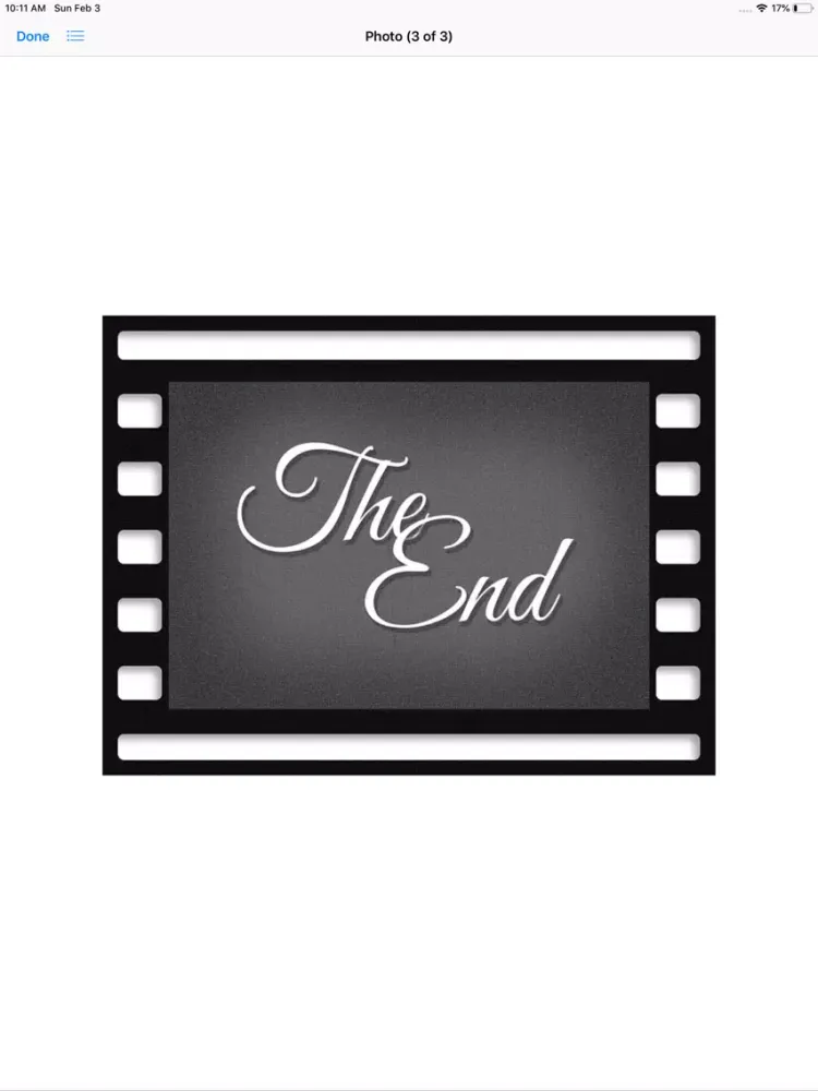 The End Stickers iPad  Screenshots