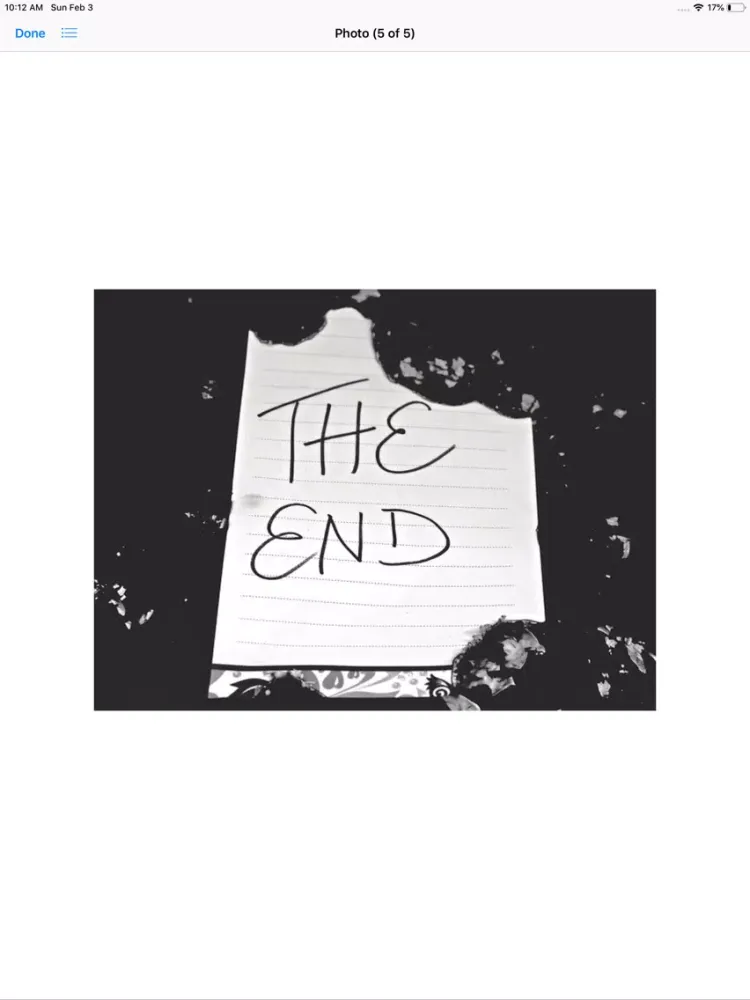 The End Stickers iPad  Screenshots