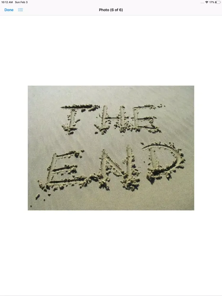 The End Stickers iPad  Screenshots