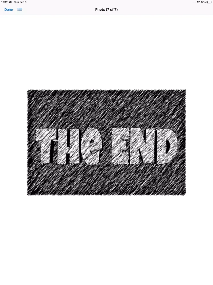 The End Stickers iPad  Screenshots
