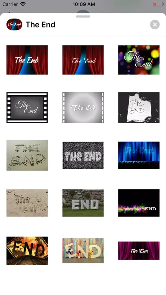 The End Stickers Screenshots