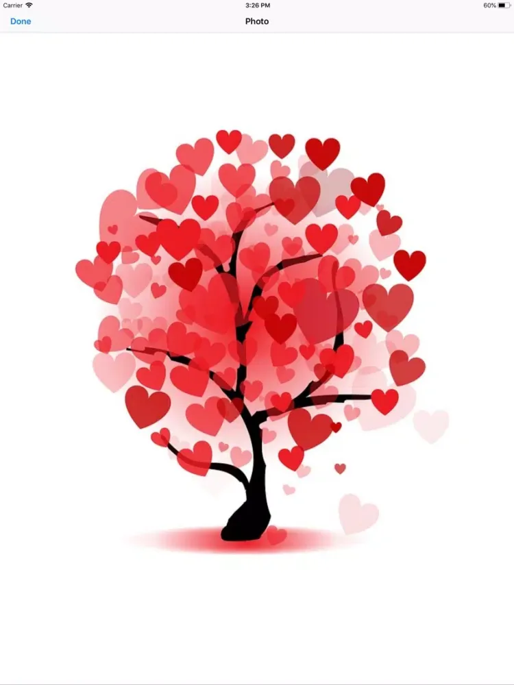 Tangkapan layar Tree Hearts Sticker Pack iPad 