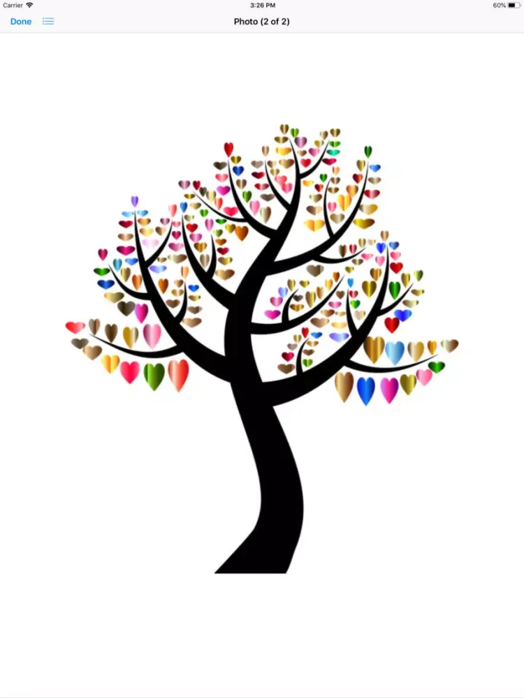 Tangkapan layar Tree Hearts Sticker Pack iPad 
