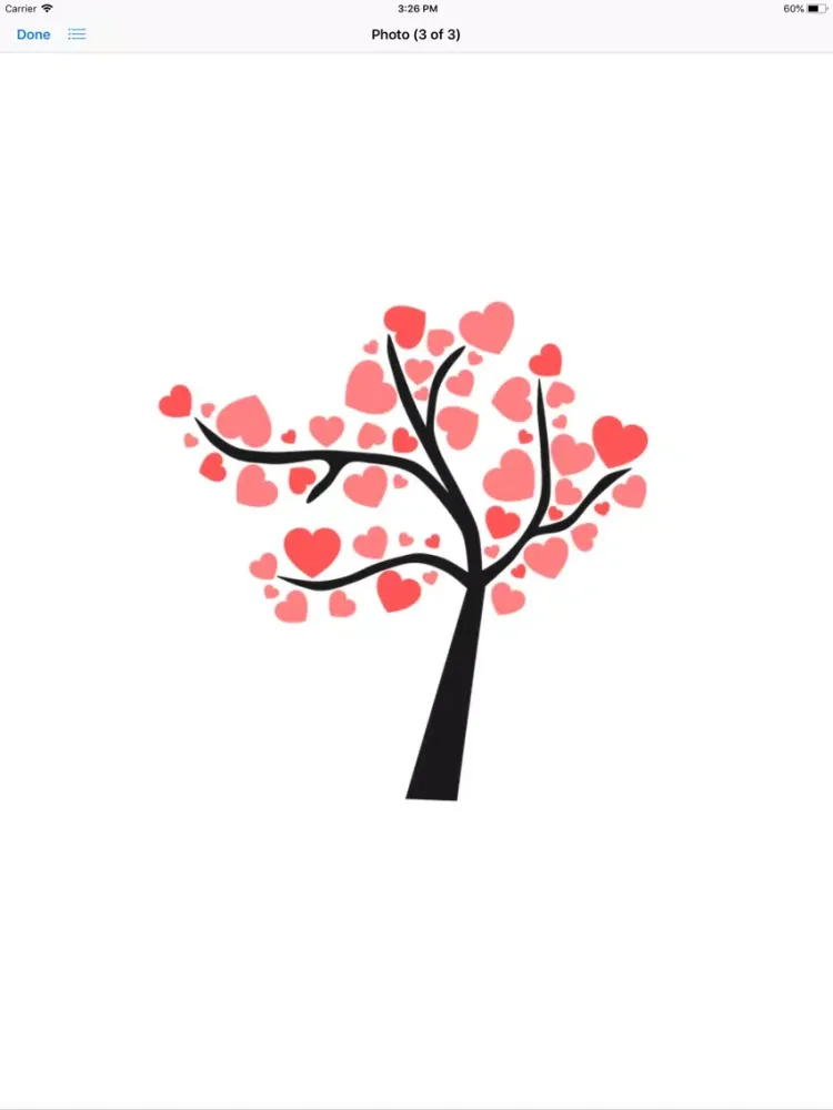 Tangkapan layar Tree Hearts Sticker Pack iPad 