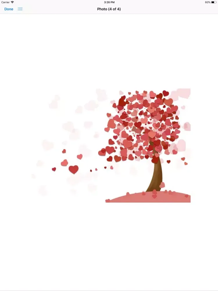 Tangkapan layar Tree Hearts Sticker Pack iPad 