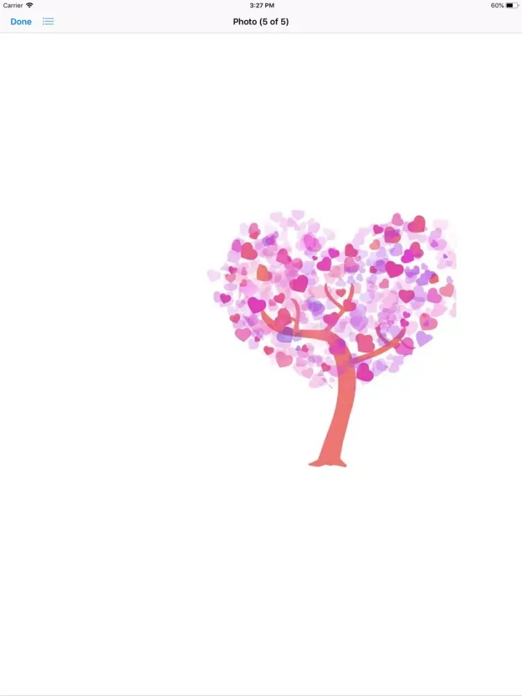 Tangkapan layar Tree Hearts Sticker Pack iPad 