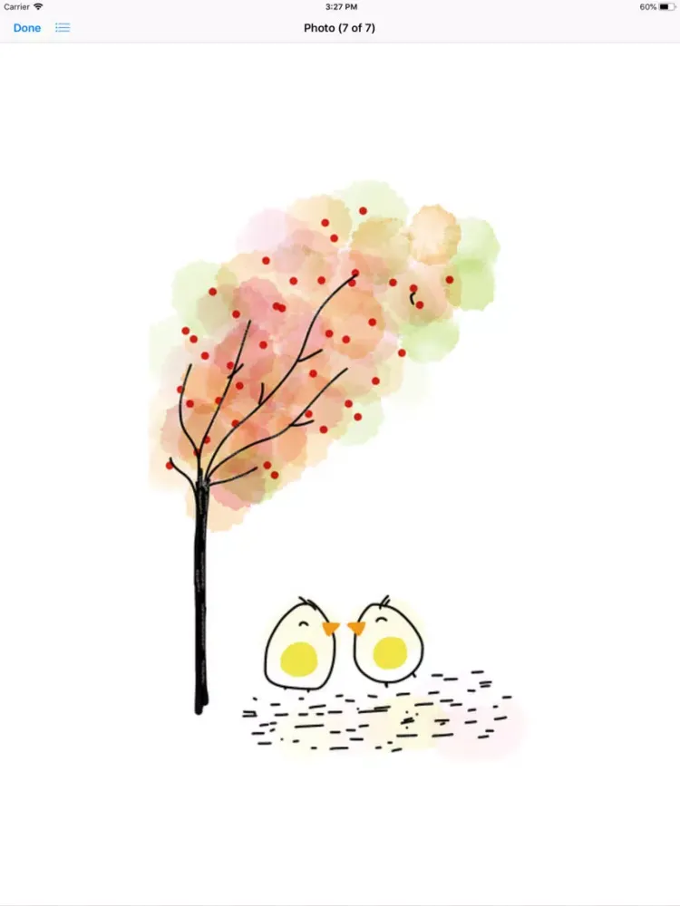 Tangkapan layar Tree Hearts Sticker Pack iPad 