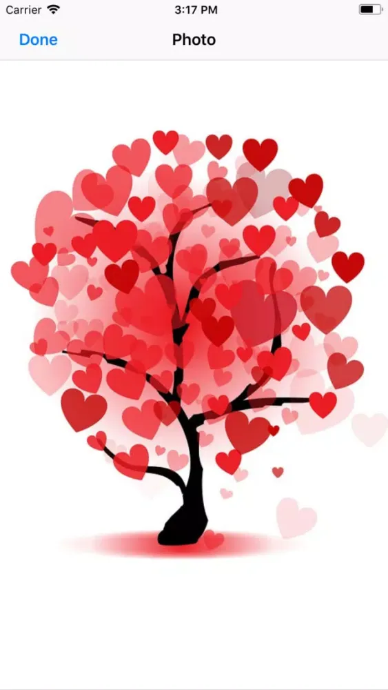 Tangkapan layar Tree Hearts Sticker Pack