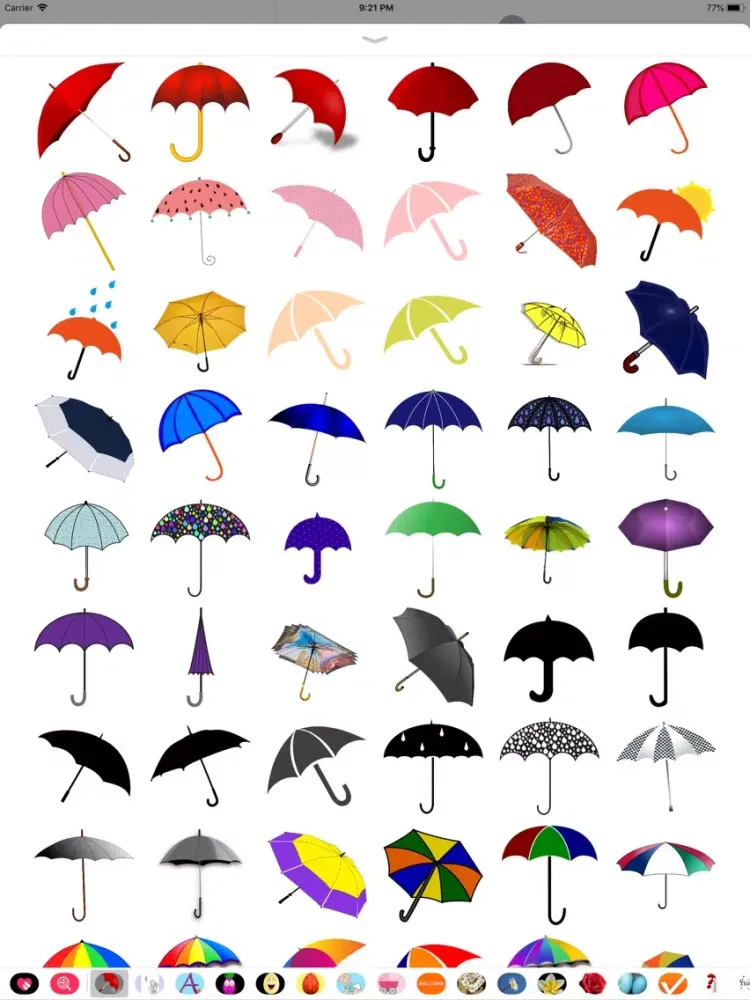 My Umbrella Sticker Pack iPad  Screenshots
