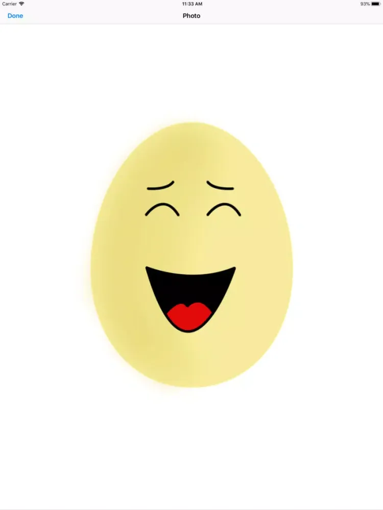 Zrzuty ekranu Yellow Egg Face Sticker Pack iPad 