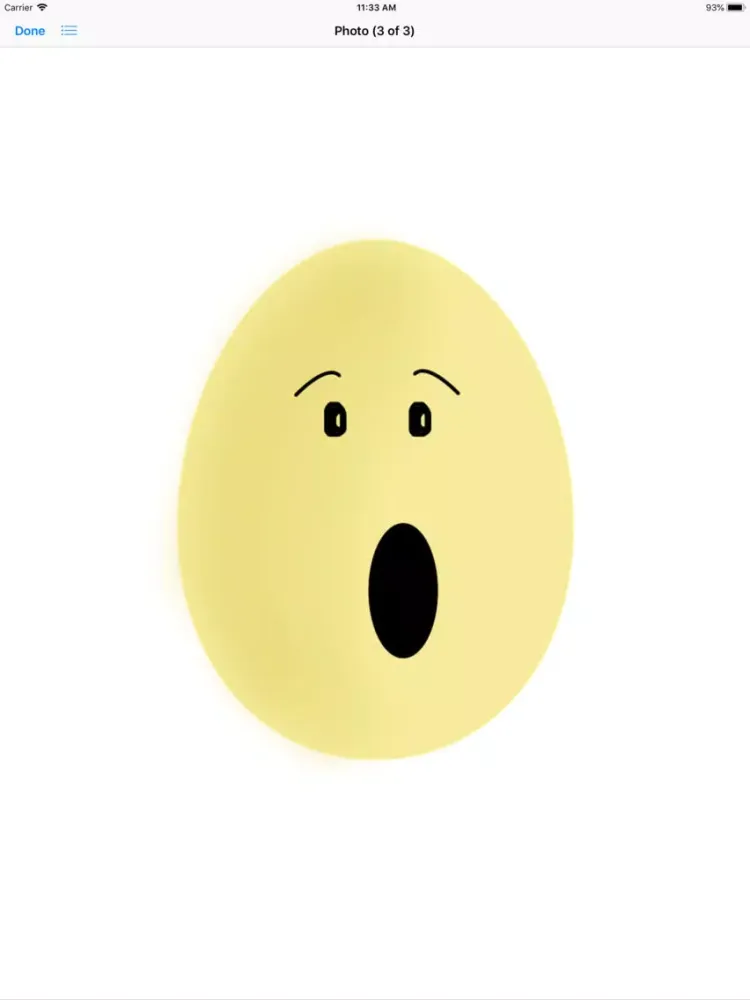 Zrzuty ekranu Yellow Egg Face Sticker Pack iPad 