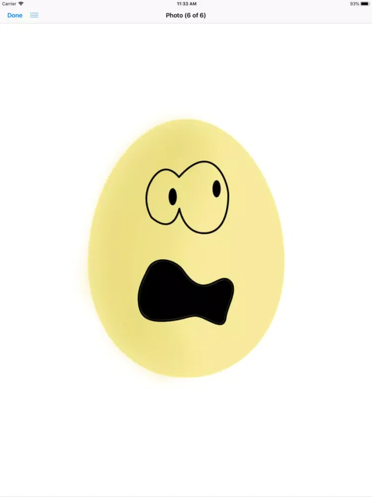 Zrzuty ekranu Yellow Egg Face Sticker Pack iPad 