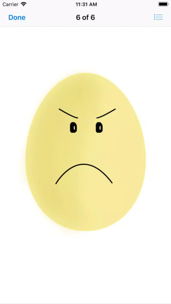 Zrzuty ekranu Yellow Egg Face Sticker Pack