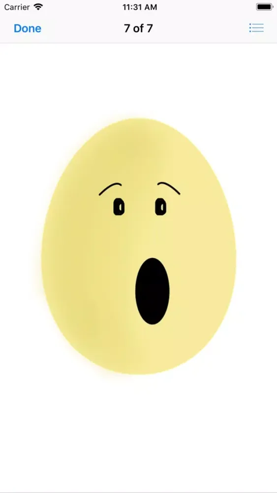 Zrzuty ekranu Yellow Egg Face Sticker Pack