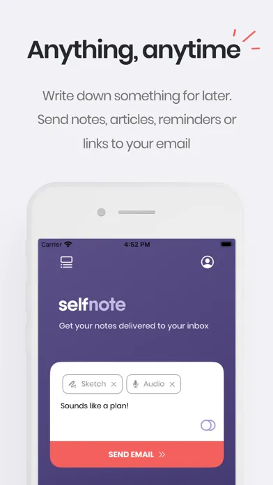 SelfNote: Email Note to Self应用截图