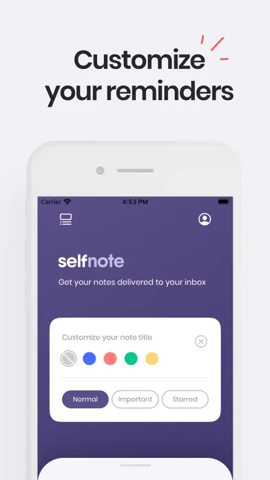SelfNote: Email Note to Self应用截图