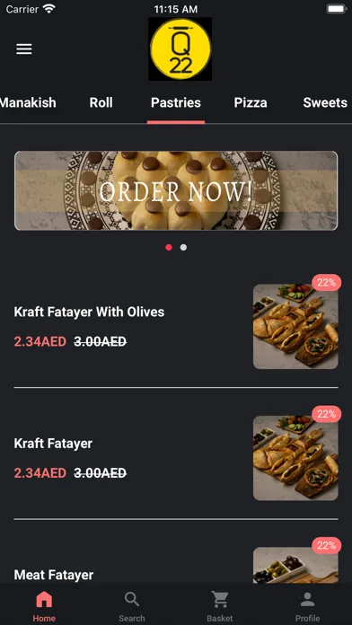 Tangkapan layar Q 22 Pastries
