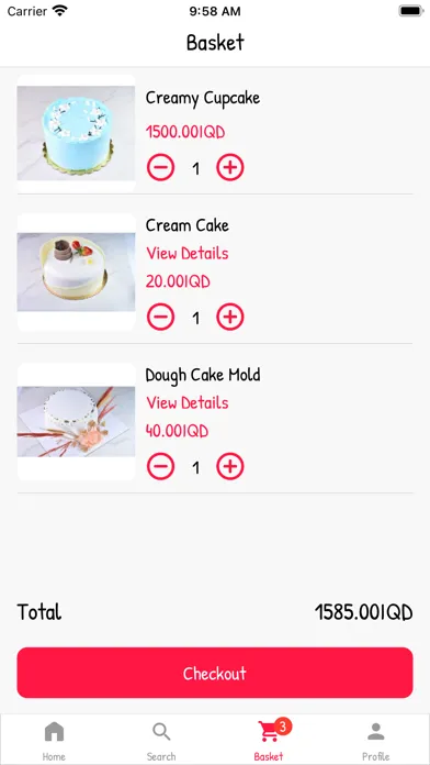 Captures d'écran de Tamara Cake