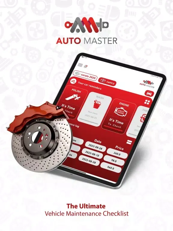 AutoMaster: Repairing Reminder iPad  Screenshots