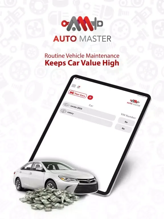 AutoMaster: Repairing Reminder iPad  Screenshots
