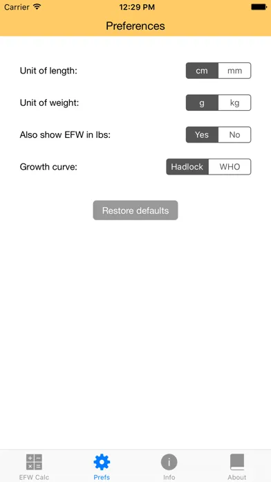 Fetal Weight Calculator - Estimate Weight and Growth Percentile スクリーンショット