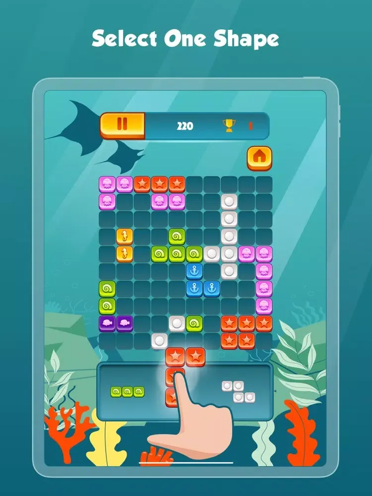 تصاویر Aqua Puzzle With Blocks iPad 