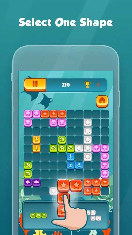 تصاویر Aqua Puzzle With Blocks