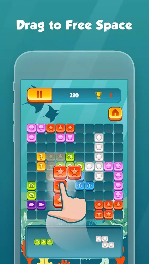 تصاویر Aqua Puzzle With Blocks