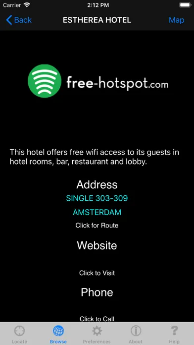 Ảnh chụp màn hình của Free WiFi