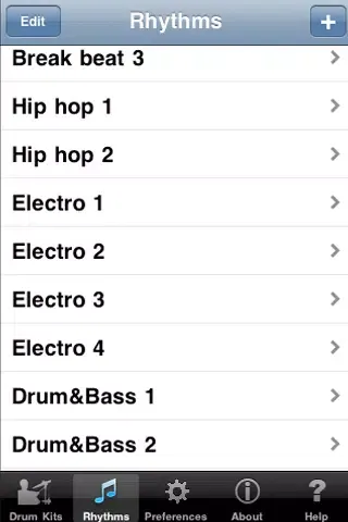 Zrzuty ekranu Drum Kits