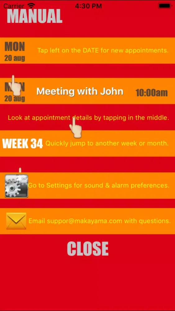 Captures d'écran de Weekly Calendar Agenda Planner