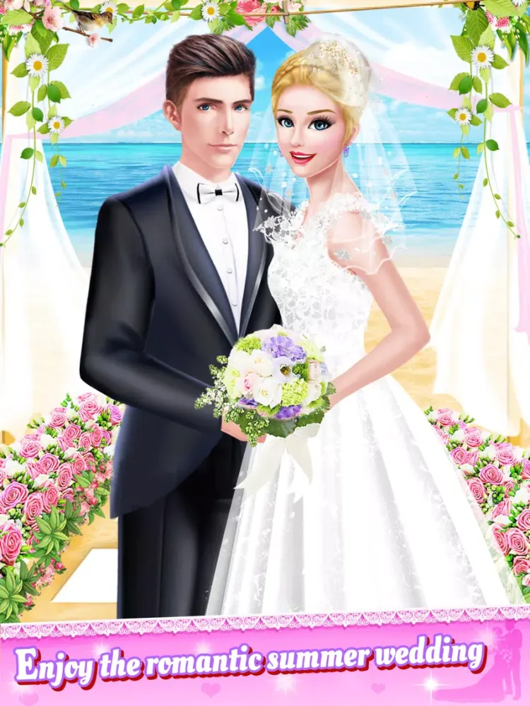 تصاویر Romantic Dream Wedding Beauty Salon - Summer Spa, Makeup and Dressup Game for Girls iPad 