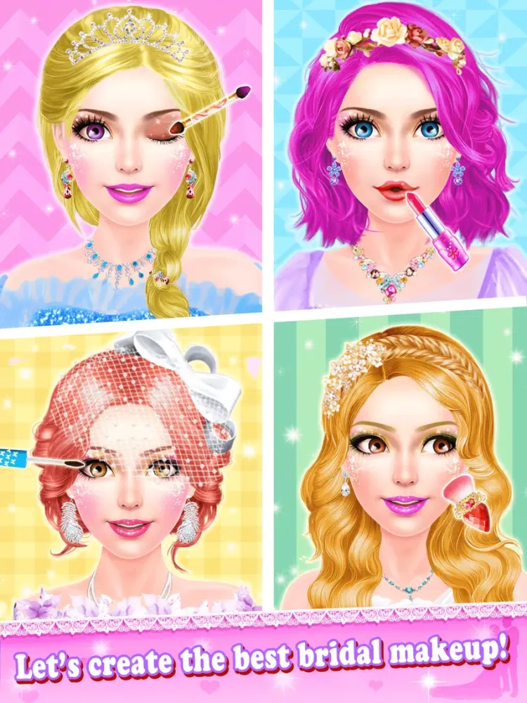 تصاویر Romantic Dream Wedding Beauty Salon - Summer Spa, Makeup and Dressup Game for Girls iPad 