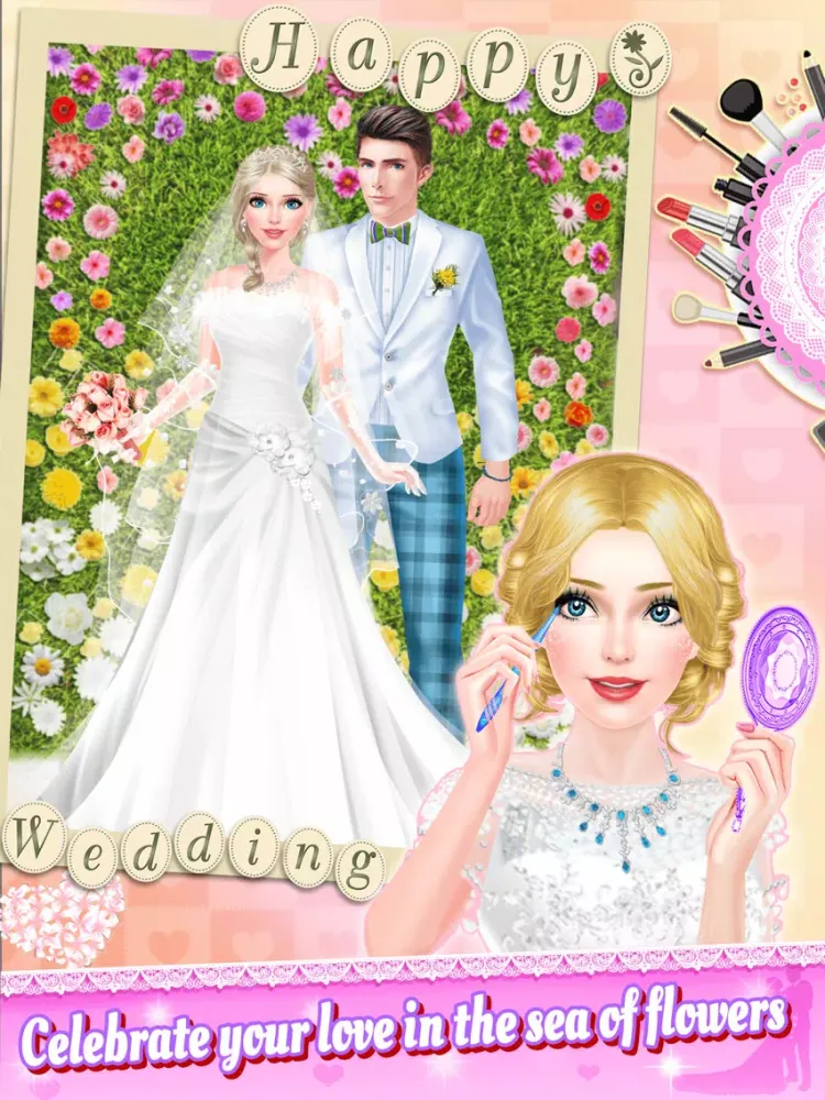 تصاویر Romantic Dream Wedding Beauty Salon - Summer Spa, Makeup and Dressup Game for Girls iPad 