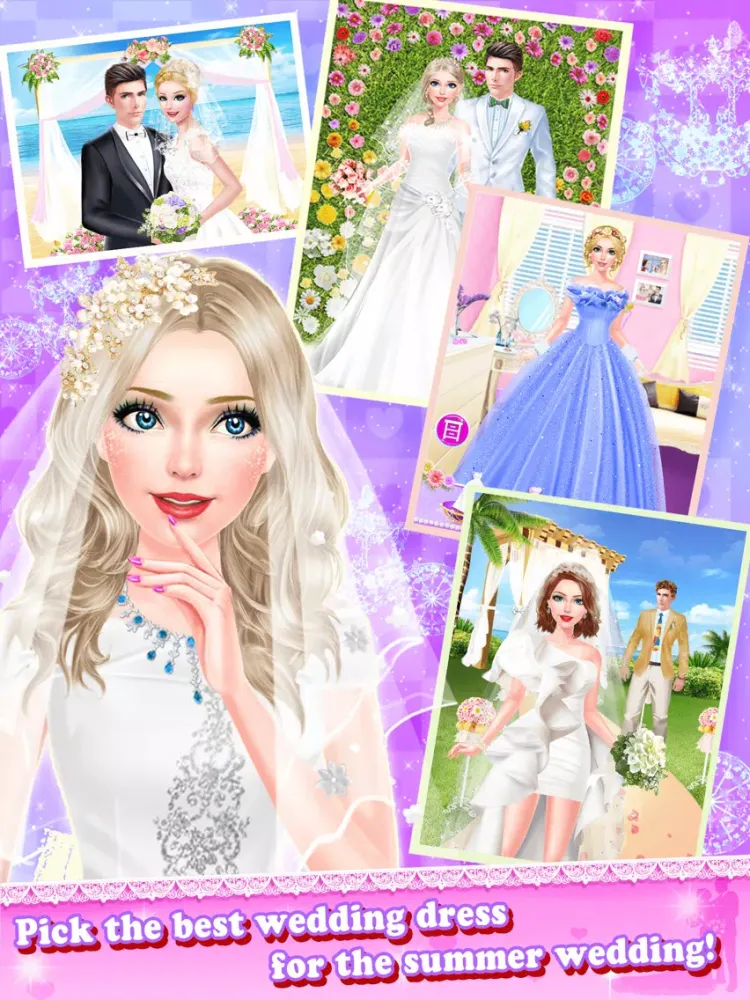 تصاویر Romantic Dream Wedding Beauty Salon - Summer Spa, Makeup and Dressup Game for Girls iPad 
