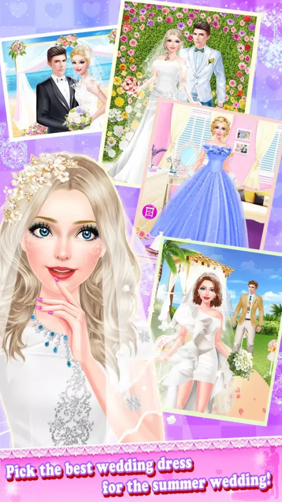 تصاویر Romantic Dream Wedding Beauty Salon - Summer Spa, Makeup and Dressup Game for Girls