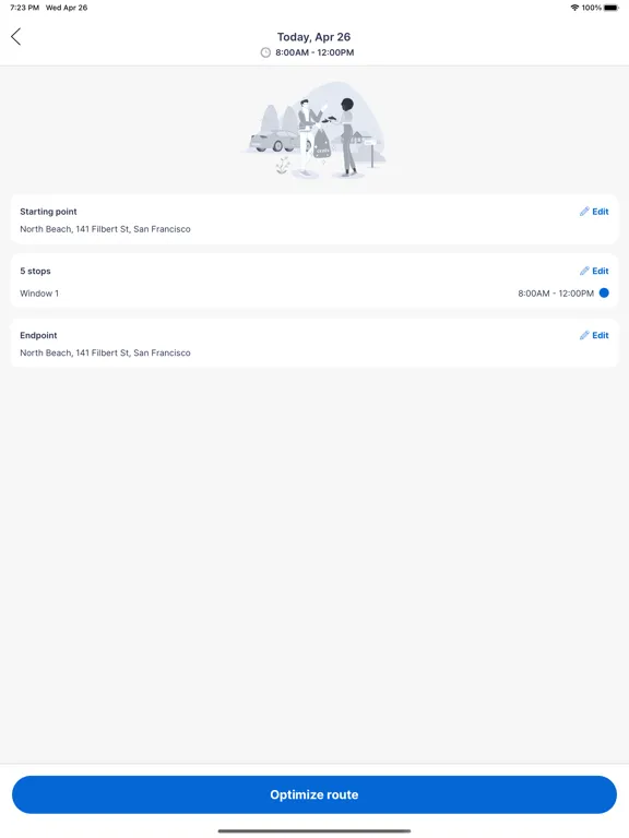 Tangkapan skrin Cents Driver App iPad 