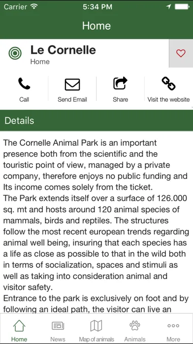 Le Cornelle wildlife park スクリーンショット