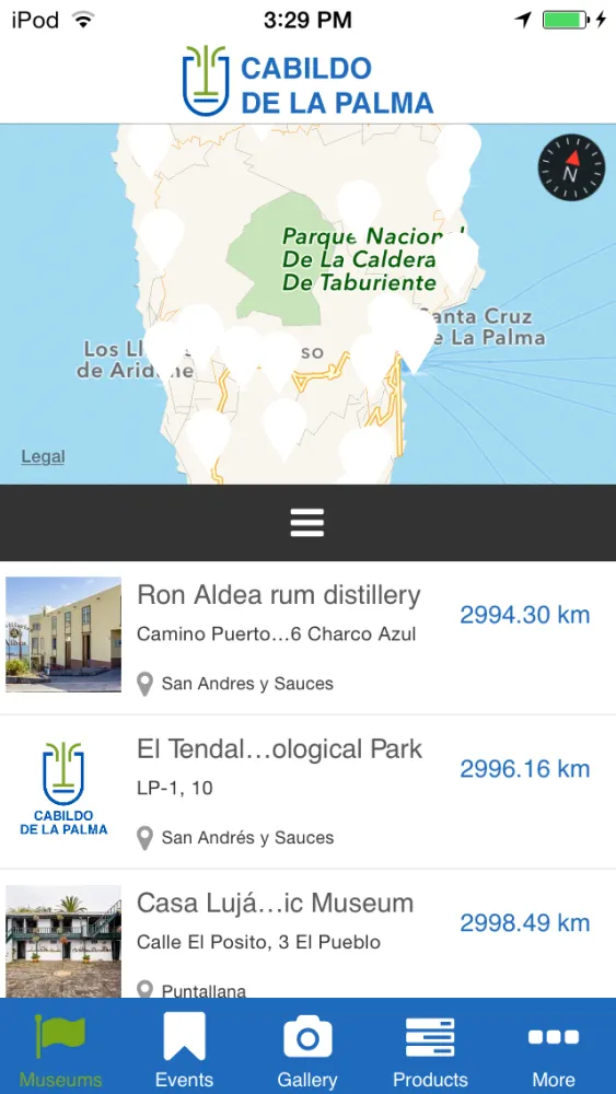 Zrzuty ekranu Museums and Events La Palma