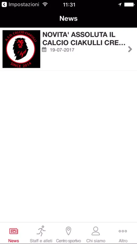 Capturas de pantalla de ASD CALCIO CIAKULLI MILAN ACADEMY
