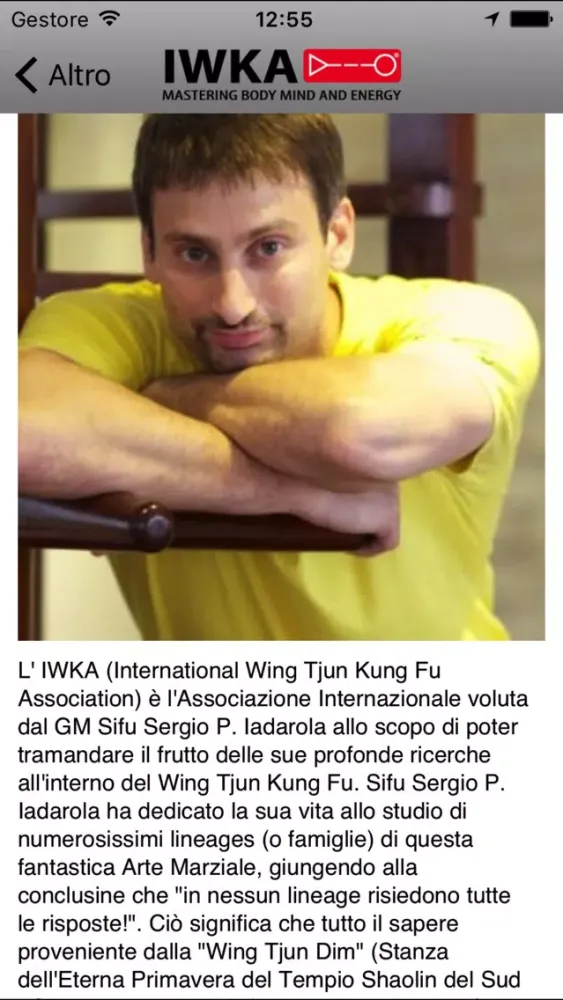 Tangkapan skrin IWKA Italia