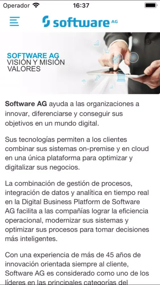 Software AG España スクリーンショット