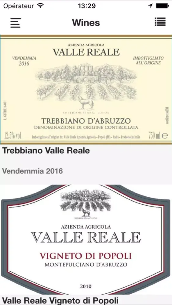 VALLE REALE سکرین شاٹس