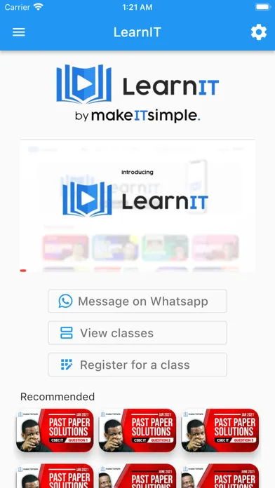 Tangkapan layar LearnIT by makeITsimpleTT