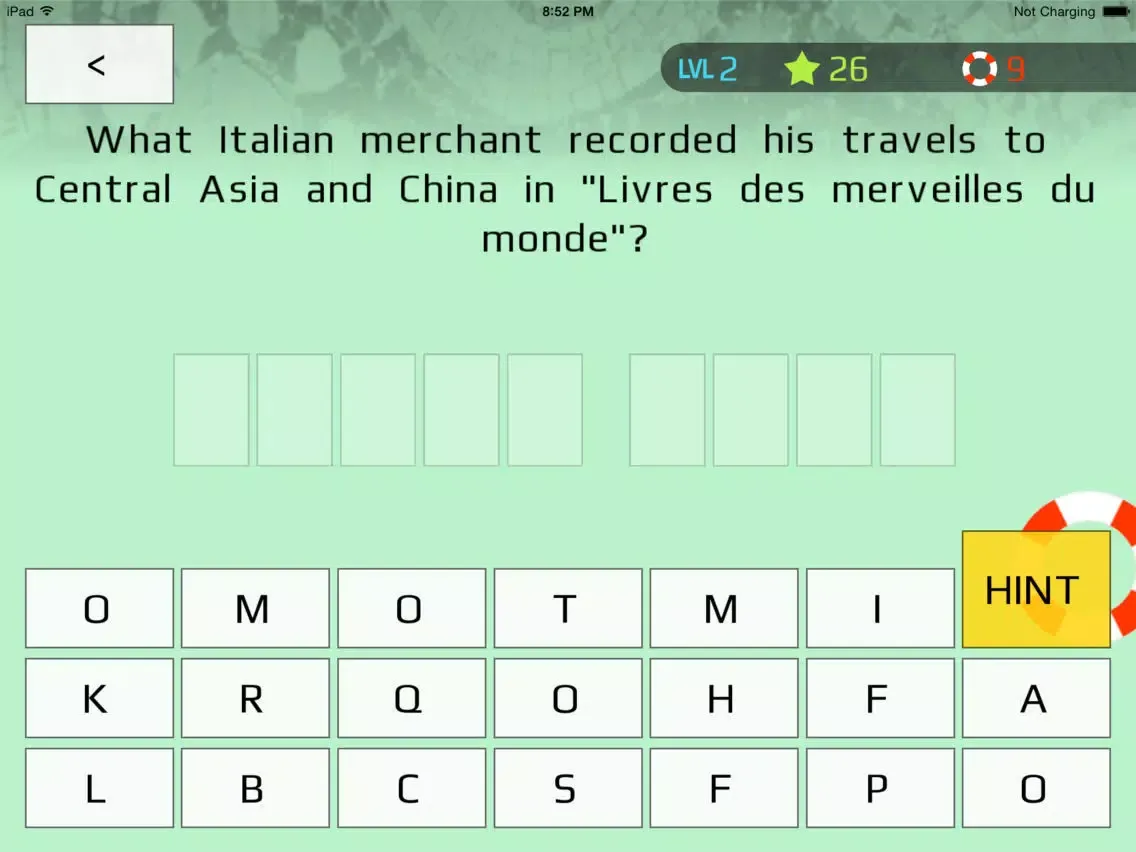 History Trivia: Ancient to Modern iPad  Screenshots
