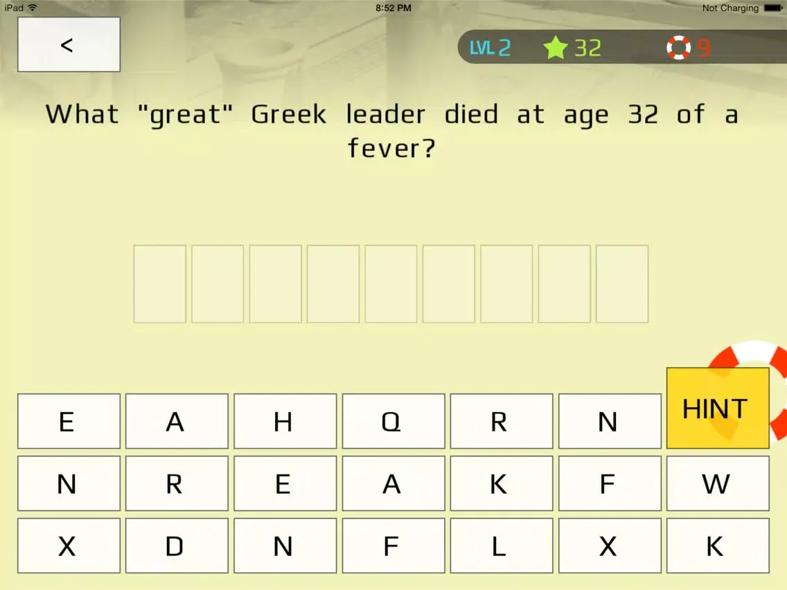 History Trivia: Ancient to Modern iPad  Screenshots