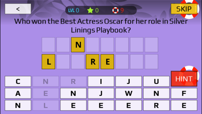 Captures d'écran de Oscar Winners Trivia
