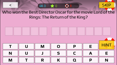 Captures d'écran de Oscar Winners Trivia