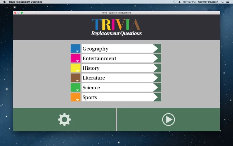 Trivia Replacement Questions Screenshots